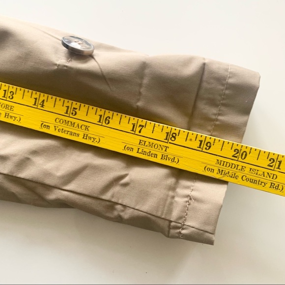 🌸H&M🌸 Women’s Belted Trench Jacket Size 8 Button - Picture 9 of 10